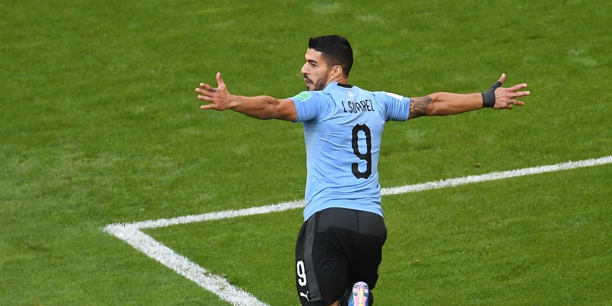 luis suarez gol uruguay rusia mundial