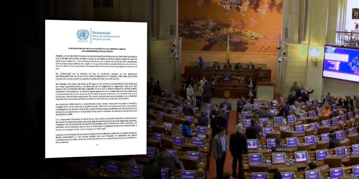 Misión de Verificación de la ONU pide eliminar obstáculos que impiden la paz