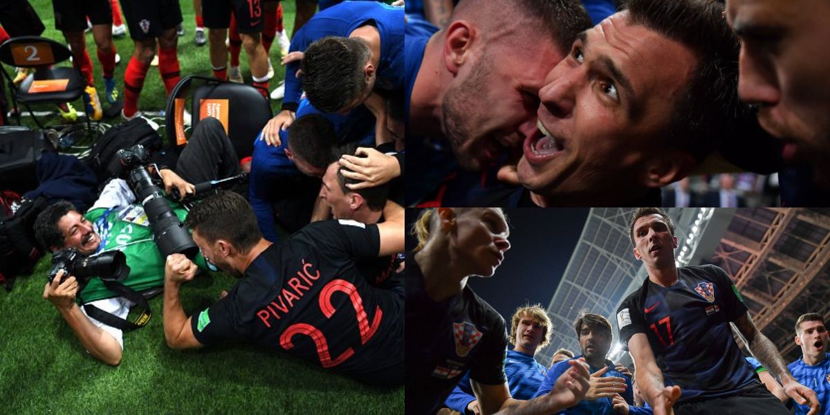 Un fotógrafo fue víctima de la eufórica celebración de Croacia