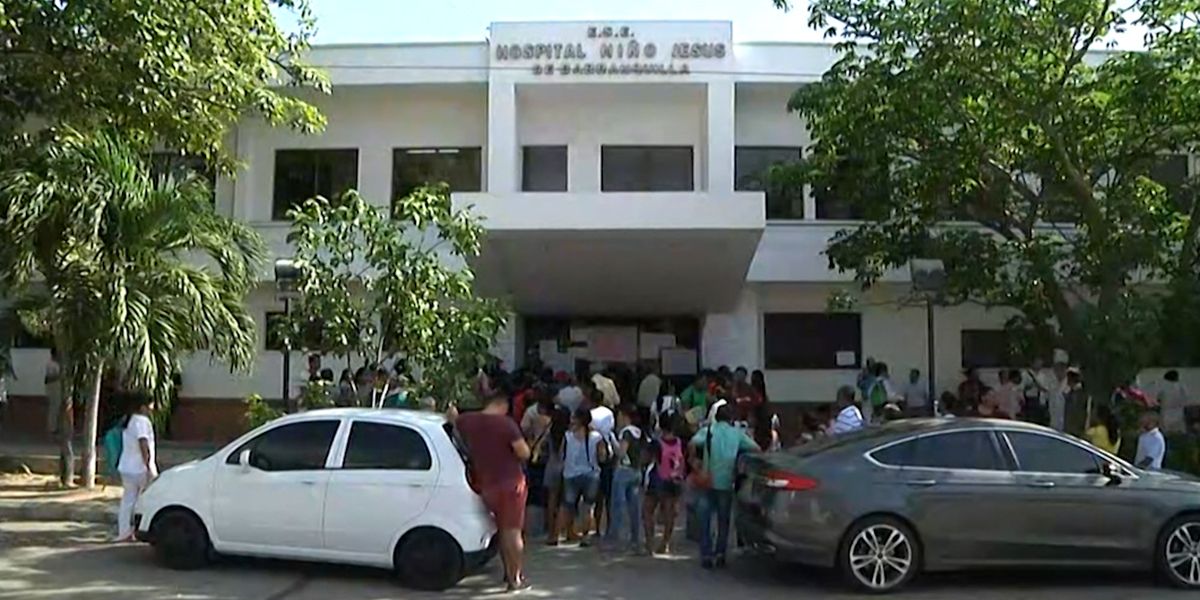 Trabajadores del Hospital Niño Jesús están en paro por no pago de salarios en Barranquilla