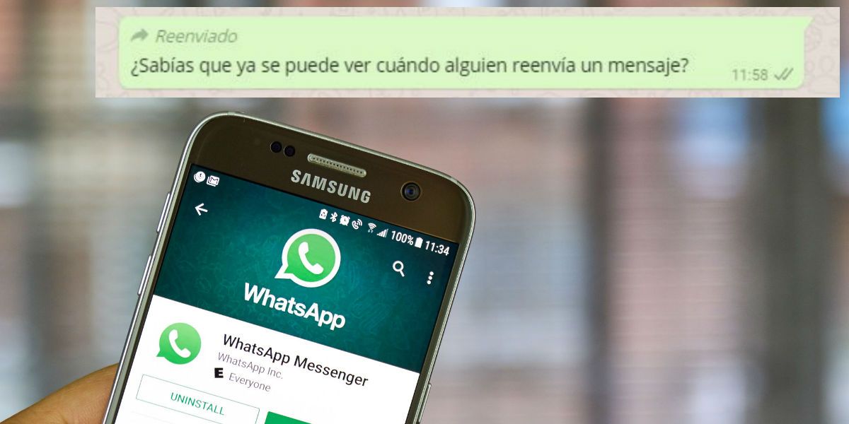 whatsapp mensajes reenviados