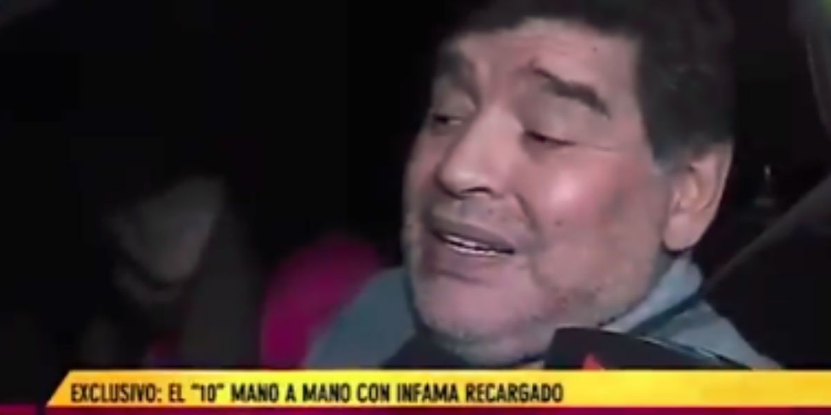 ¡Insólito! Maradona concede entrevista manejando y en estado de embriaguez