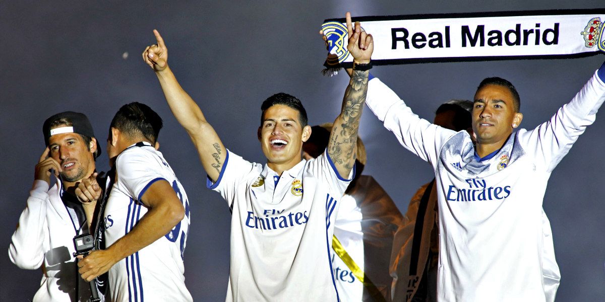 Real Madrid le asignó este número de camiseta a James Rodríguez