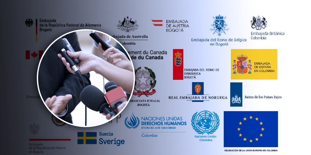 Embajadas y organizaciones internacionales preocupadas por amenazas a periodistas