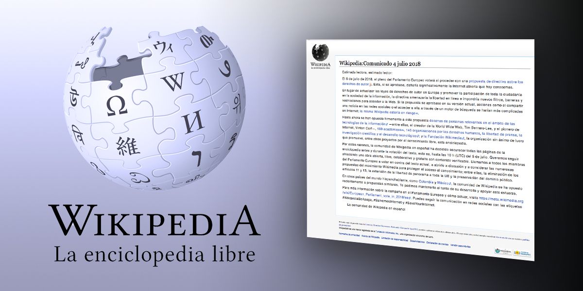 Wikipedia suspende temporalmente servicio en Colombia y otros países