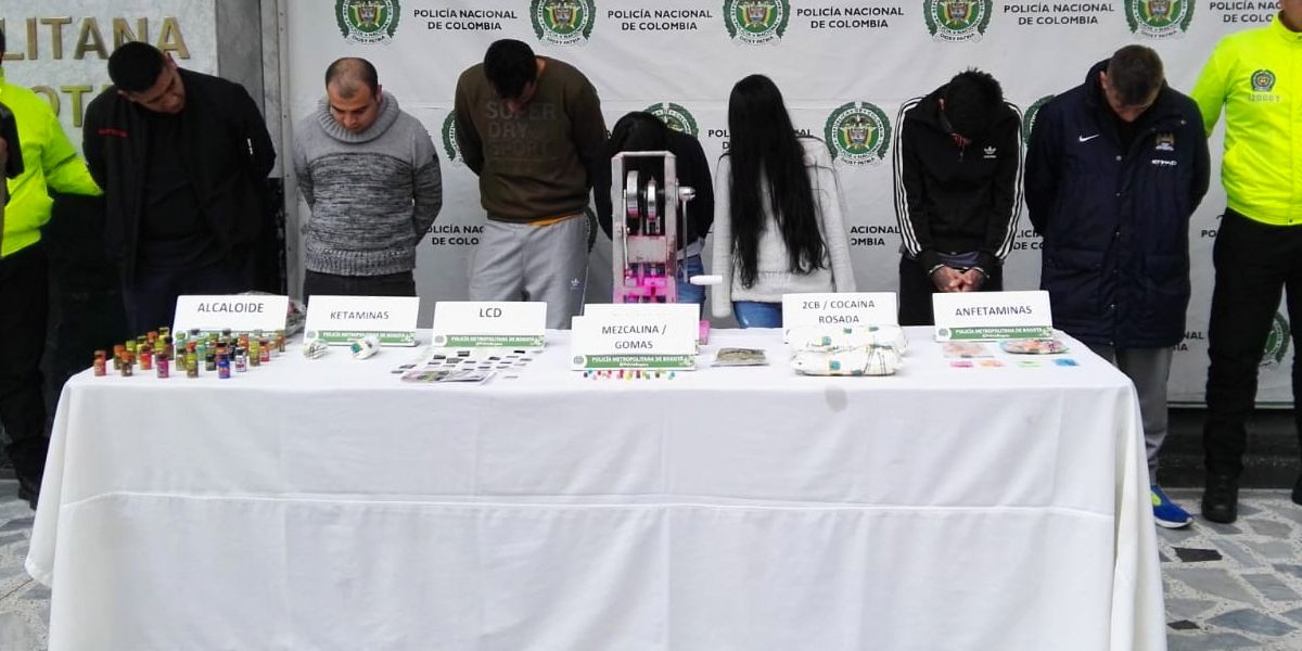 Cae red criminal que fabricaba y distribuía drogas sintéticas en Bogotá