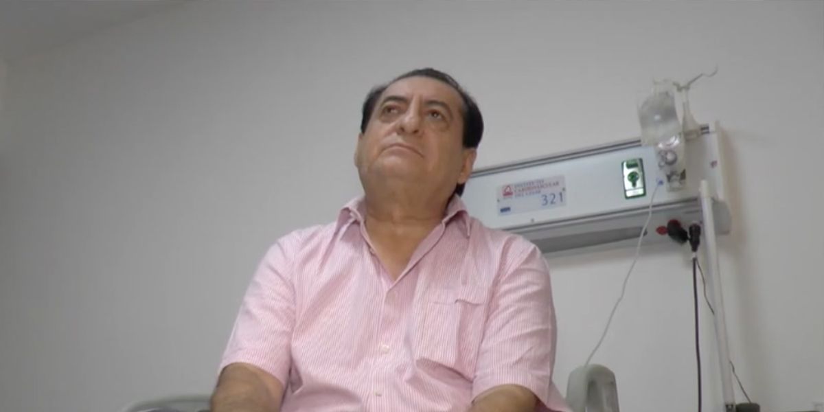 Jorge Oñate, hospitalizado de urgencia en Valledupar