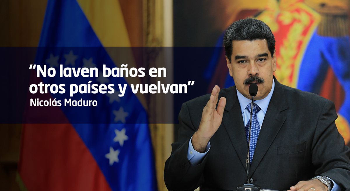 Maduro pide a los venezolanos que regresen a su país