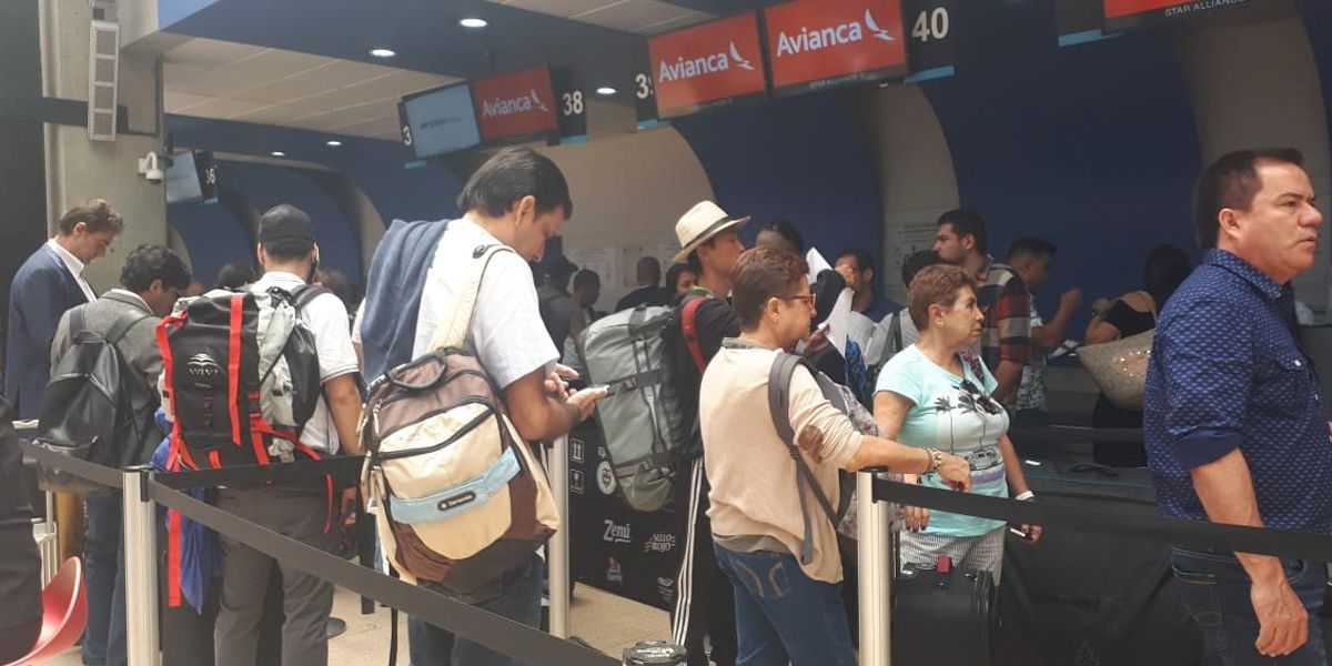Nueve vuelos retrasados en el aeropuerto de Rionegro