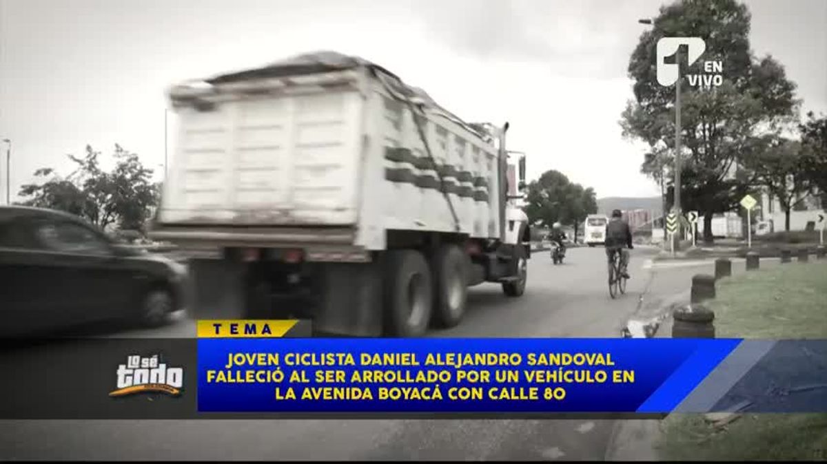 Ciclista falleció luego de ser arrollado en extrañas circunstancias en importante vía de Bogotá