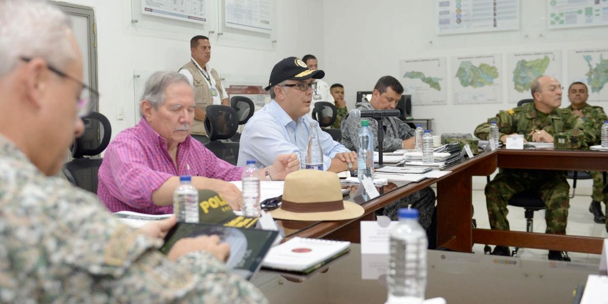Presidente Duque lidera consejo de seguridad en Miranda, Cauca