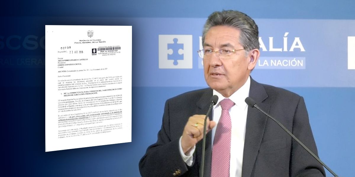 Fiscal Martínez cuestiona decisiones frente a la Ley Estatutaria de la JEP