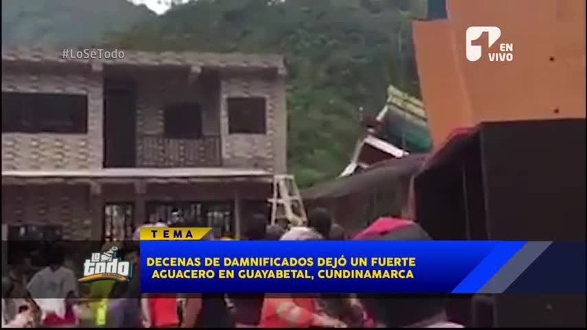 Decenas de damnificados por lluvias en Guayabetal, Cundinamarca