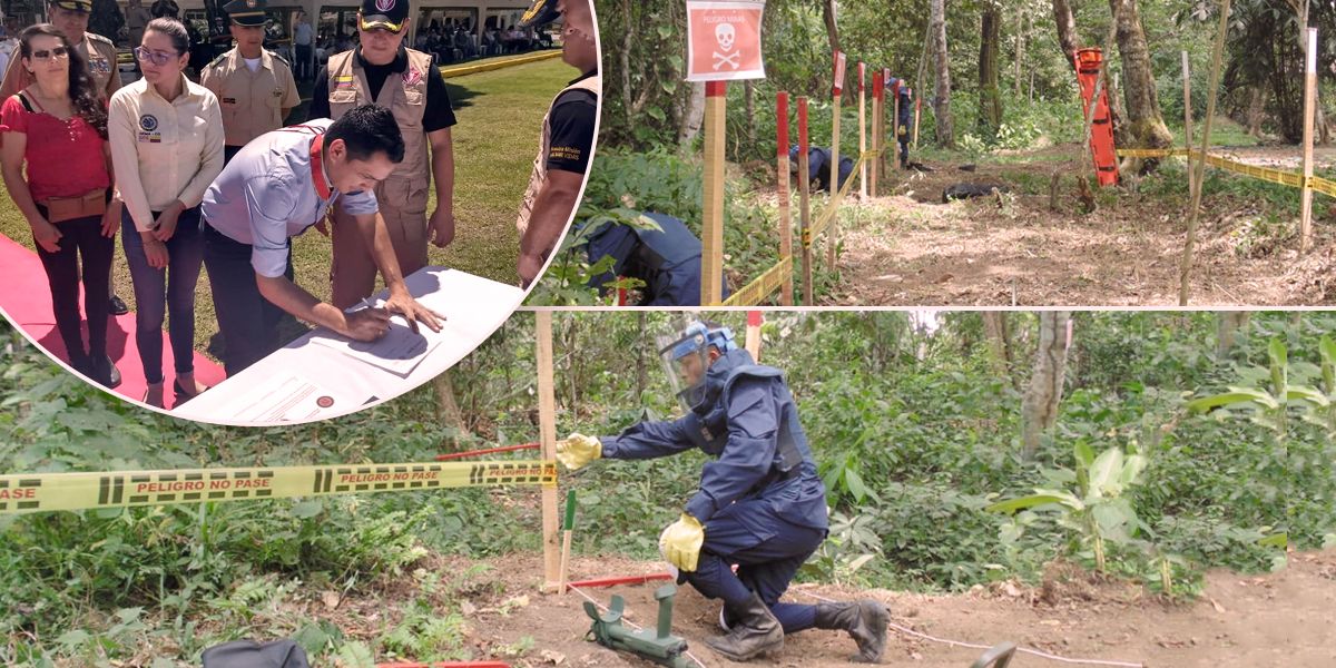 Villavicencio y Fuente de Oro, declarados como libres de sospecha de minas antipersonal