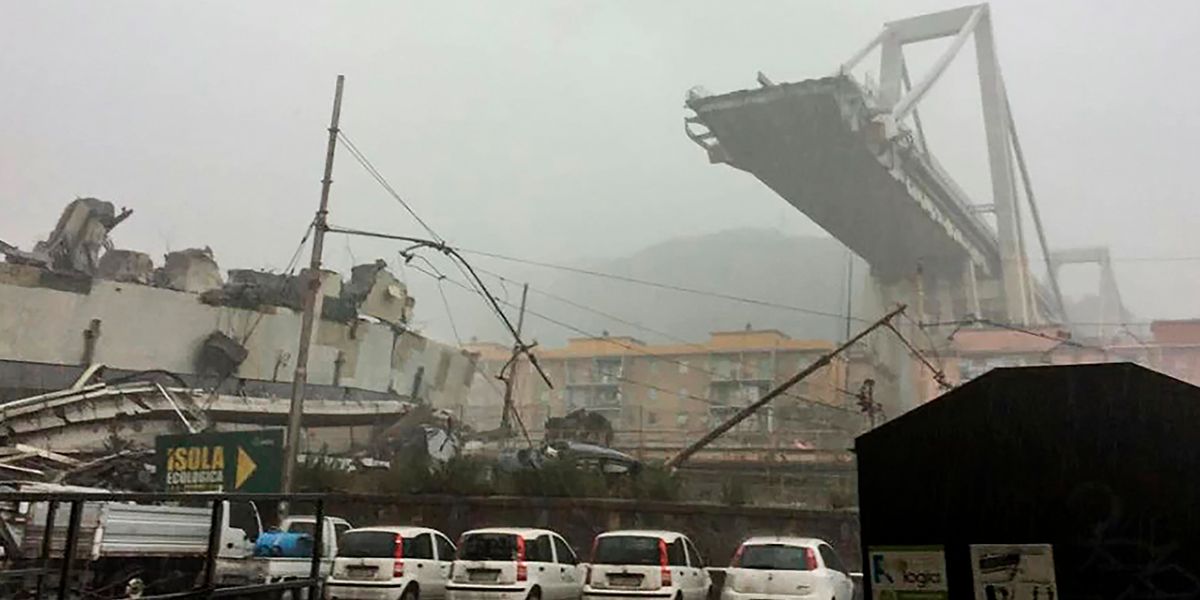 35 muertos y varios heridos por desplome de un puente en Génova, Italia