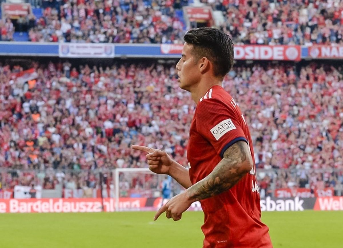 James se reencontró con el gol en la victoria del Bayern ante el Leverkusen