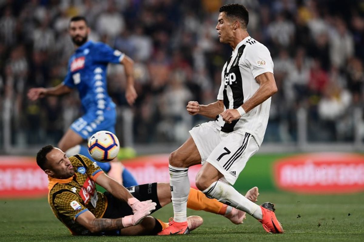 Ospina le cerró el arco a Cristiano Ronaldo en el partido entre Juventus y Nápoli