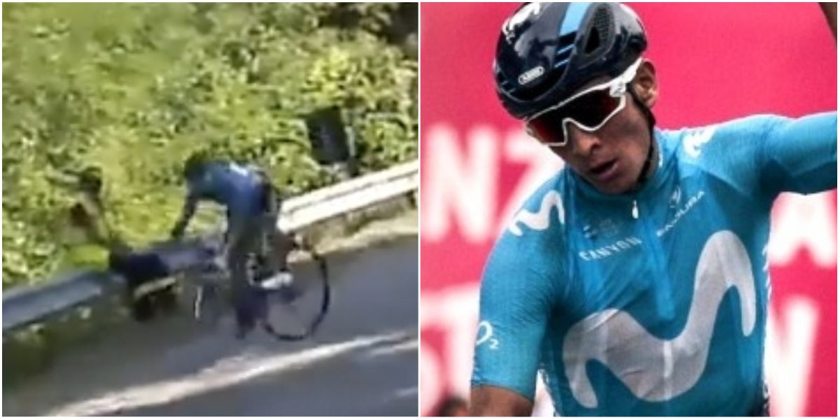 ¡Qué dolor! Dayer Quintana sufrió aparatosa caída en carreteras de Italia