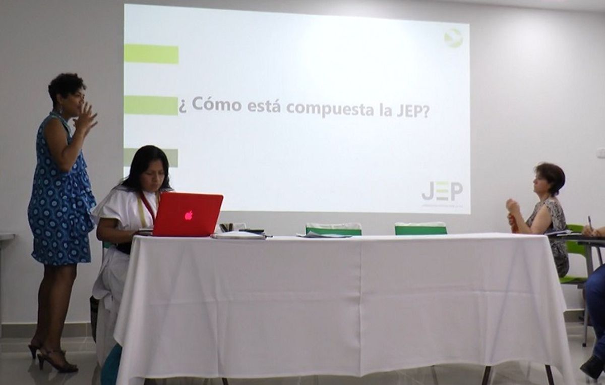 Víctimas del conflicto en Urabá recibieron pedagogía sobre la JEP