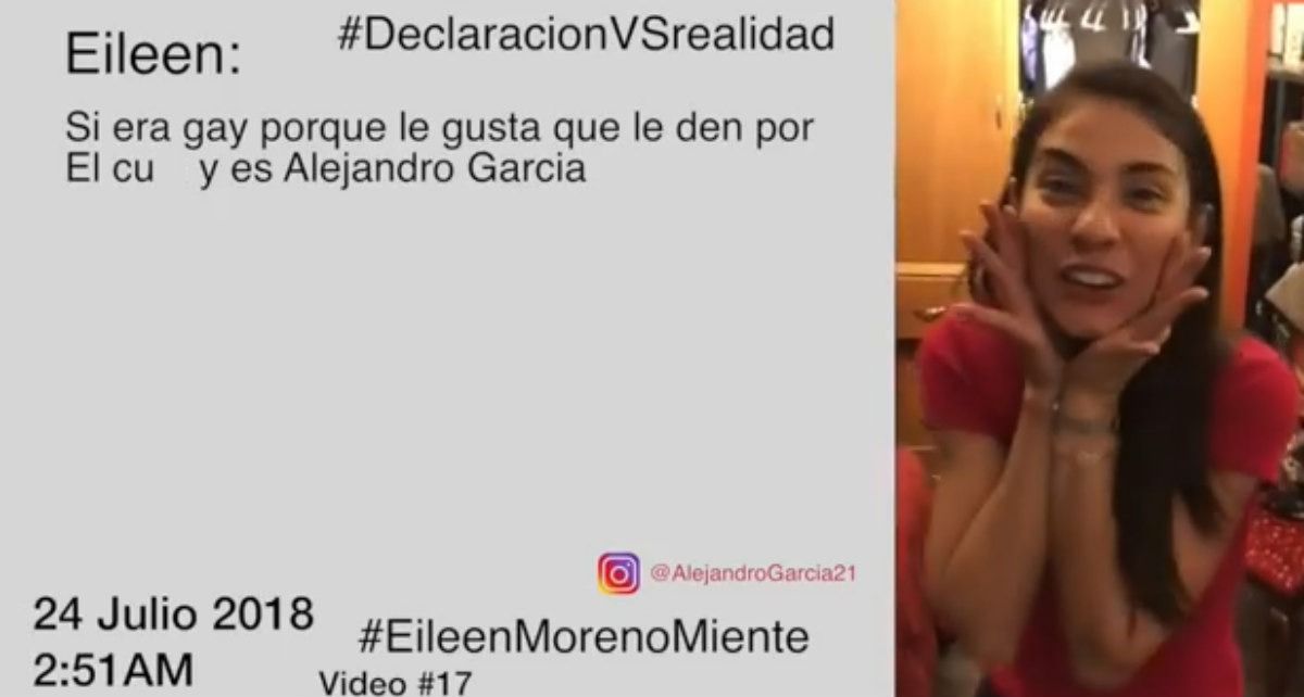 Alejandro García publica un nuevo video de su pelea con Eileen Moreno