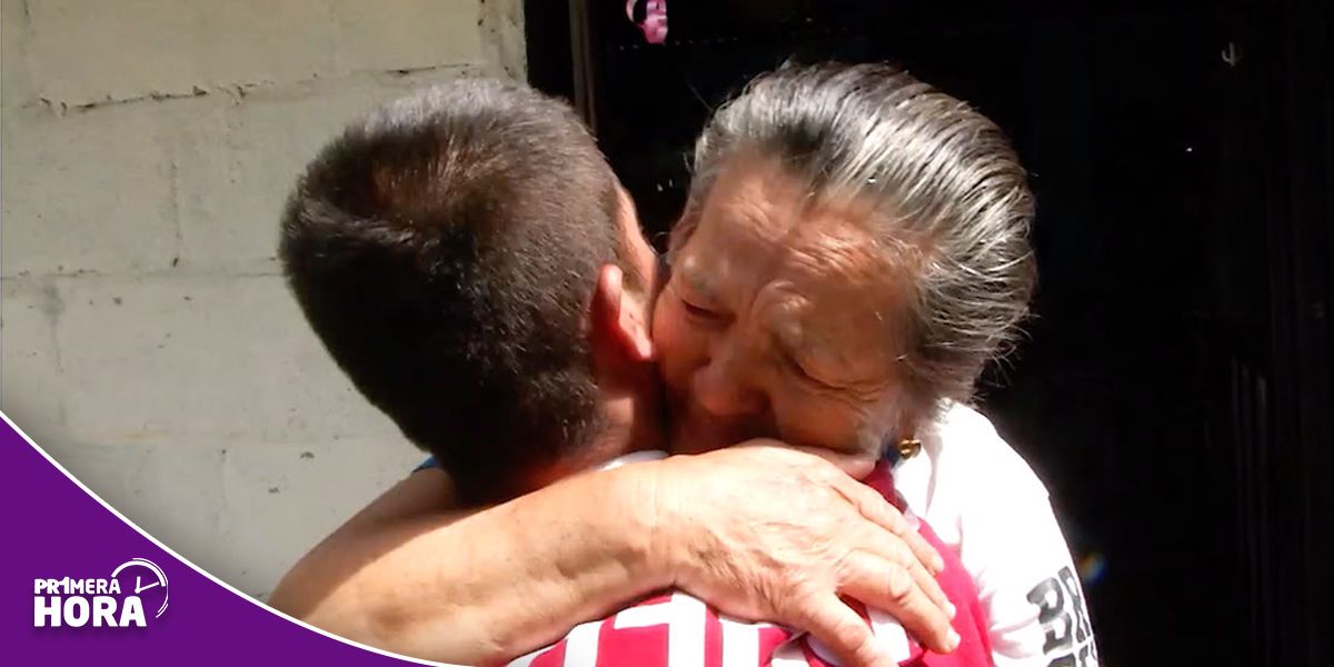 25 años sin ver a su familia: el emotivo reencuentro de un reinsertado