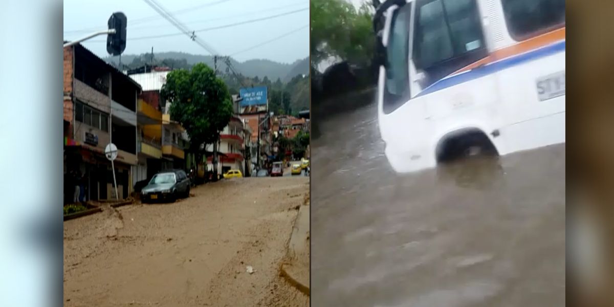Emergencias en Medellín por fuerte aguacero