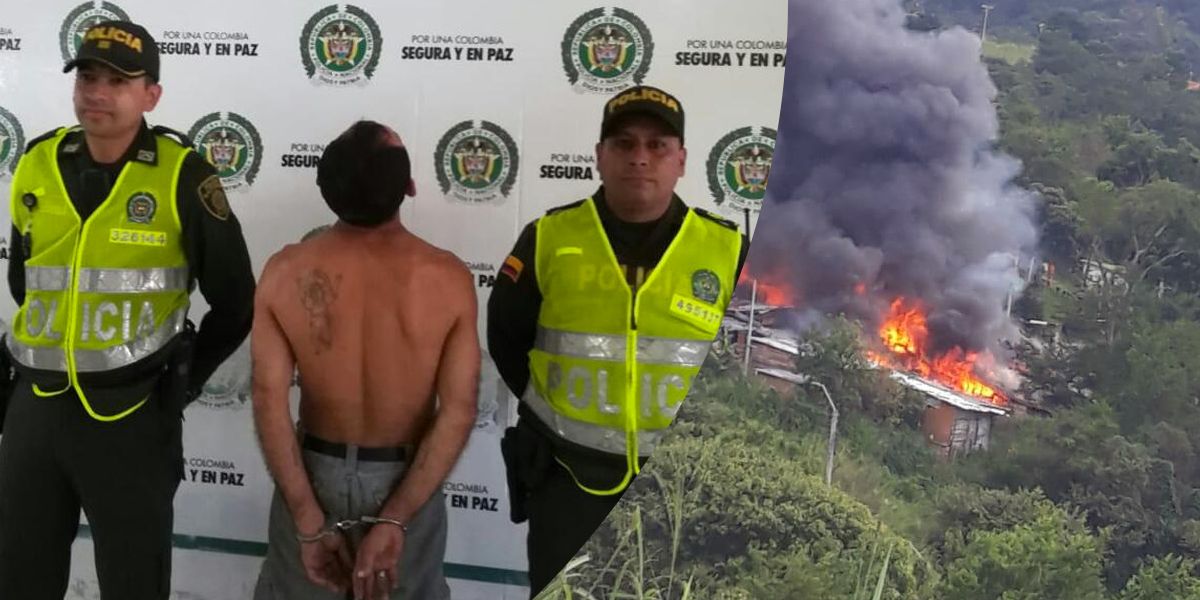 Pirómano fue capturado por incendio en el norte de Bucaramanga