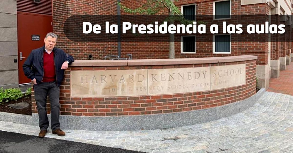 Expresidente Santos cumple su promesa y se estrena como profesor en Harvard