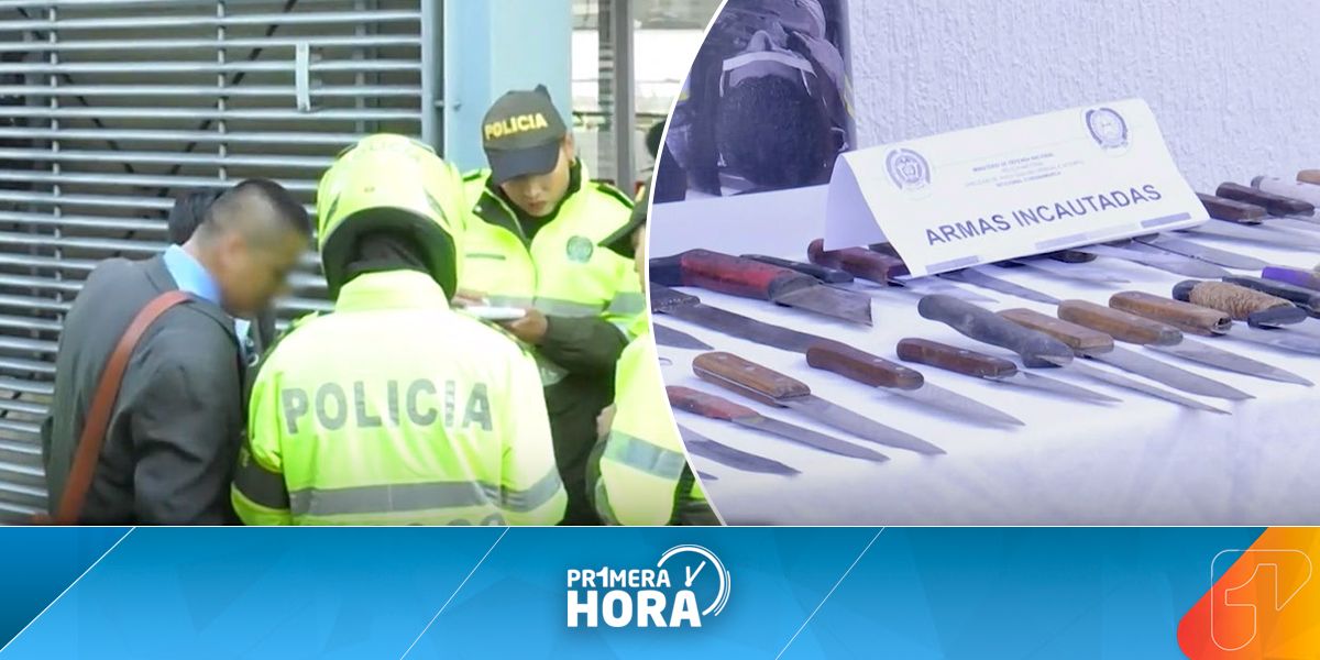 Entra en vigencia decreto que prohíbe el porte de armas blancas en Bogotá