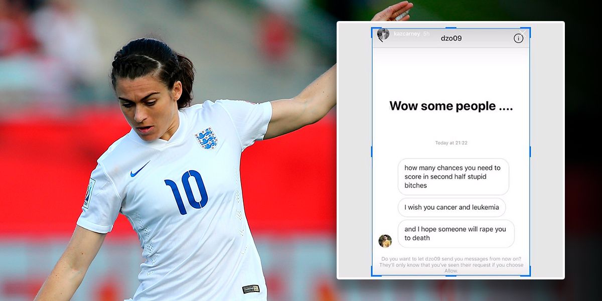 Amenazan de muerte en Instagram a estrella de selección inglesa femenina