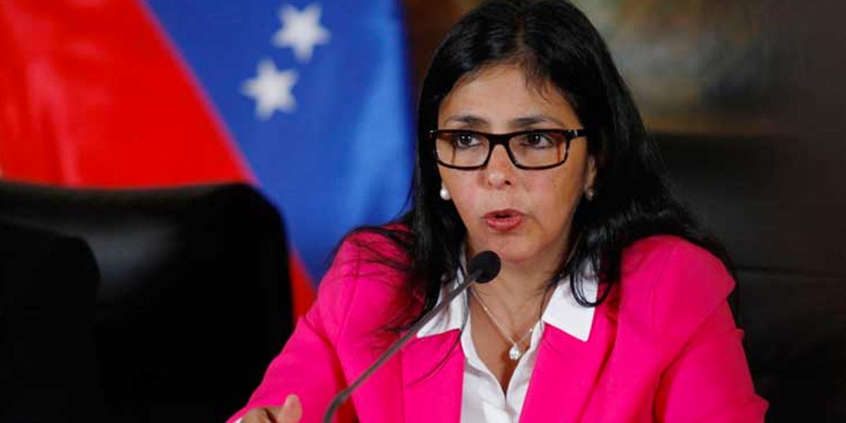 Vicepresidenta de Venezuela anunció la creación de una policía migratoria
