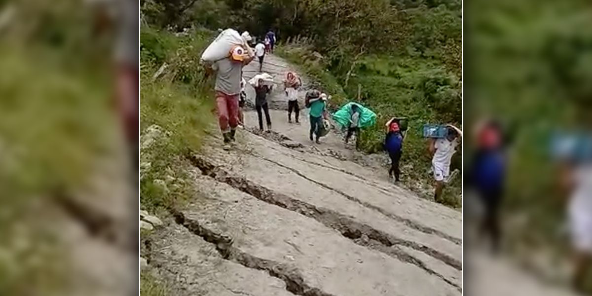 Falla geológica desplaza familias en Boyacá