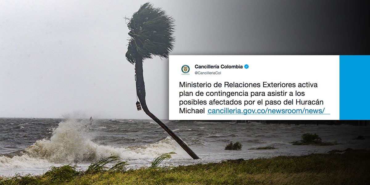 Gobierno activa plan de contingencia por huracán Michael en Estados Unidos