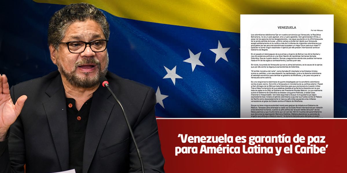 Iván Márquez defiende a Venezuela