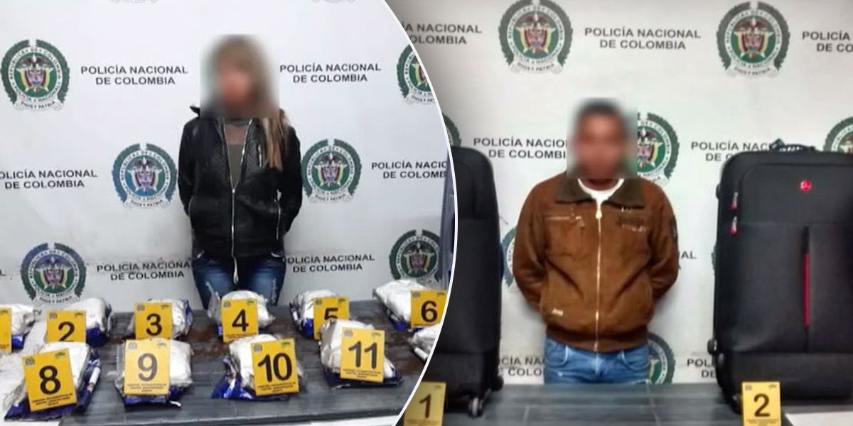 Caen nueve mulas con cocaína en el aeropuerto El Dorado de Bogotá