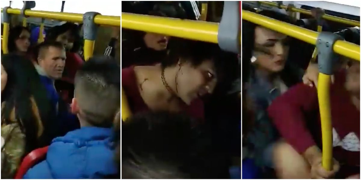 Travestis se fueron a los golpes al interior de un alimentador de TransMilenio