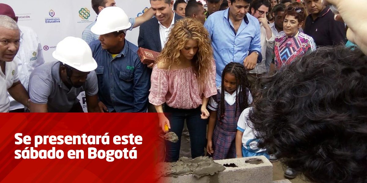 Shakira inaugura construcción de dos colegios, uno en Cartagena y otro en Barranquilla