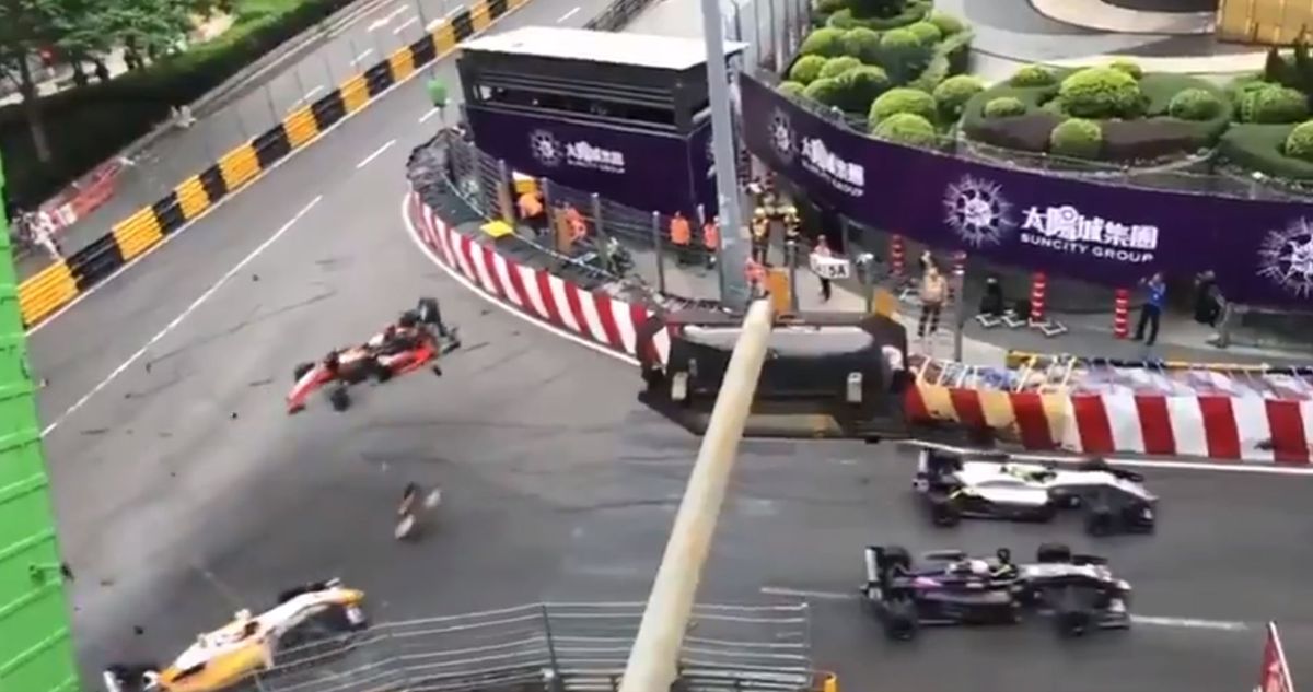 El aparatoso accidente en Gran Premio de Macao de F3, piloto deberá ser operada