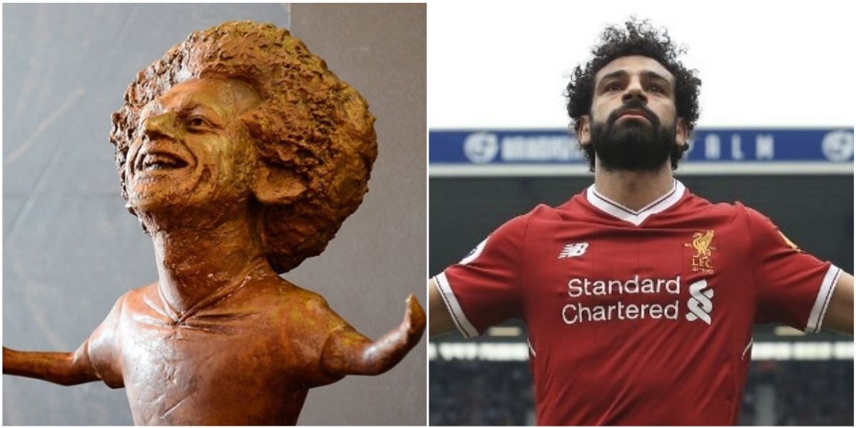 Los memes estallaron con la extraña escultura de Mohamed Salah