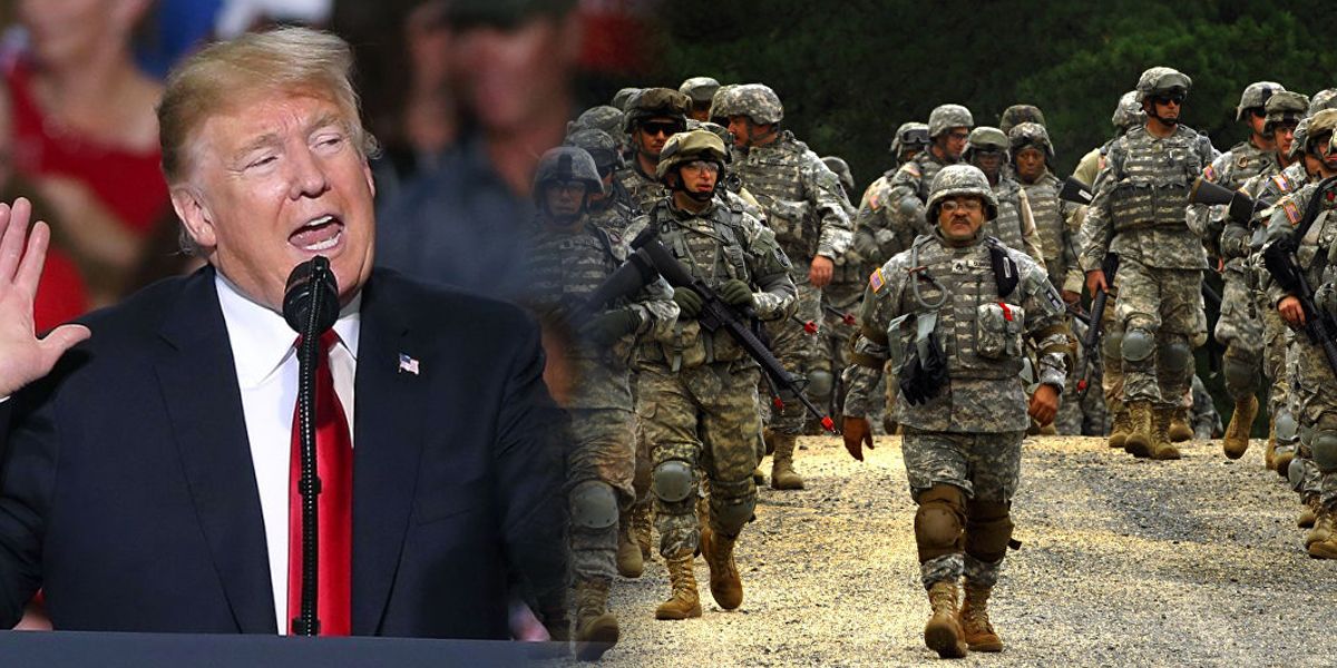 Trump amenazó con abrir fuego a caravana de migrantes si las tropas son atacadas