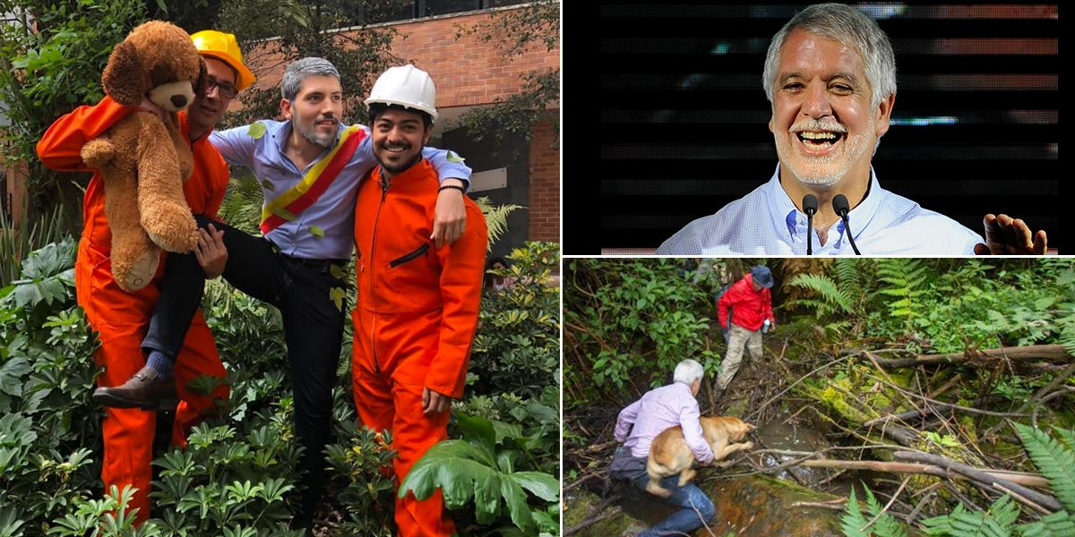 Así reaccionó Peñalosa al ver el disfraz que lo representa perdido en el cerro