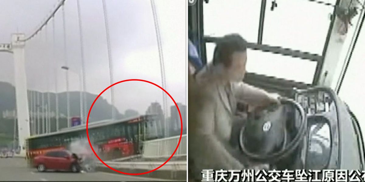 Al menos 15 muertos deja accidente de autobús que cayó a río en China