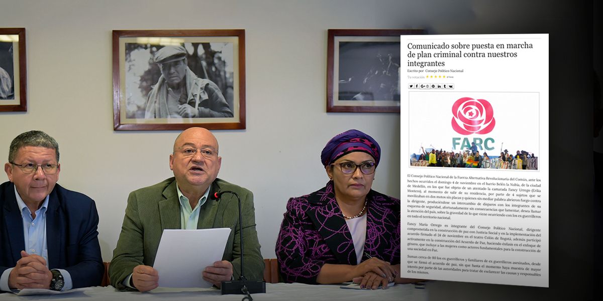 FARC denuncia ‘plan criminal’ para atentar contra sus dirigentes