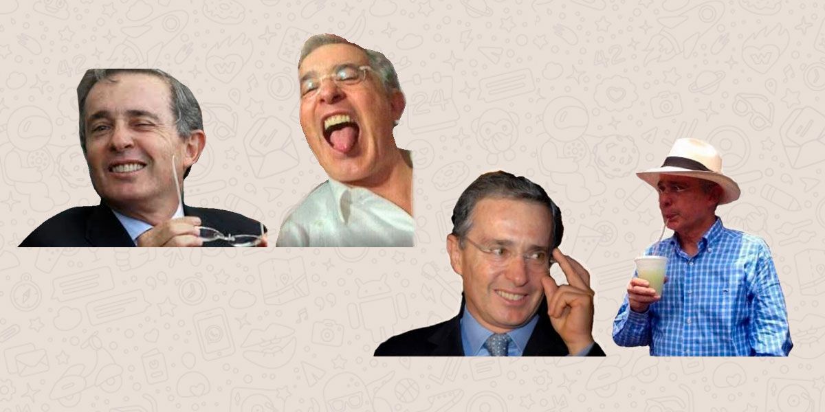 Los Stickers de Uribe que son la nueva sensación en WhatsApp