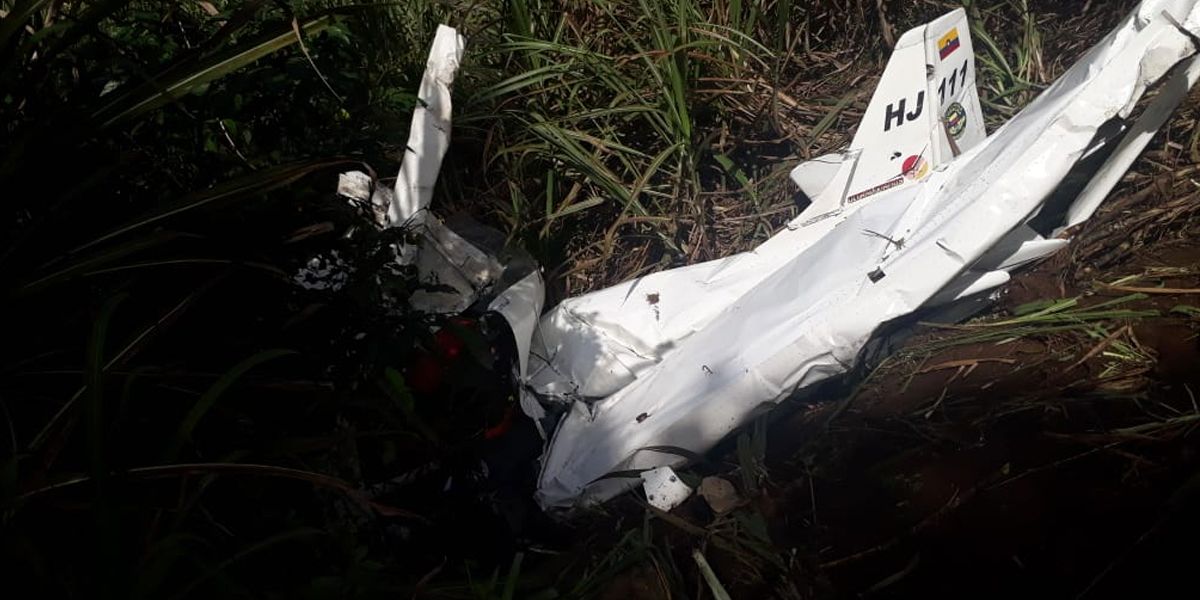 Dos tripulantes muertos en accidente aéreo en Frontino, Antioquia