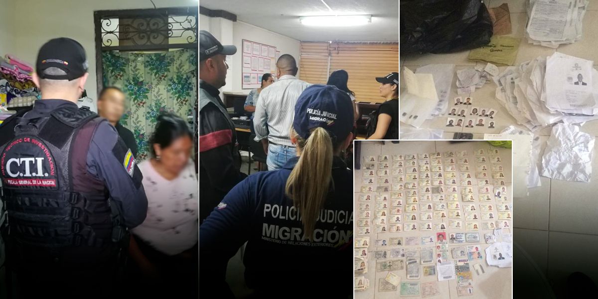 Funcionarios de la Registraduría integraban banda que expedía documentos falsos a inmigrantes