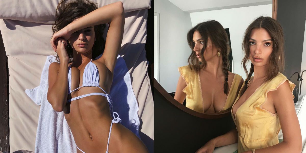 Con diminuto bikini, Emily Ratajkowski enamoró a más de uno en Cartagena
