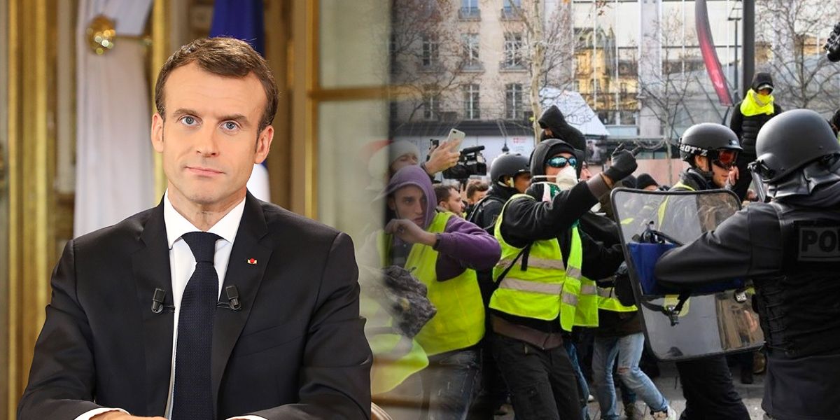 Macron subirá el salario mínimo y bajará impuestos para calmar protestas