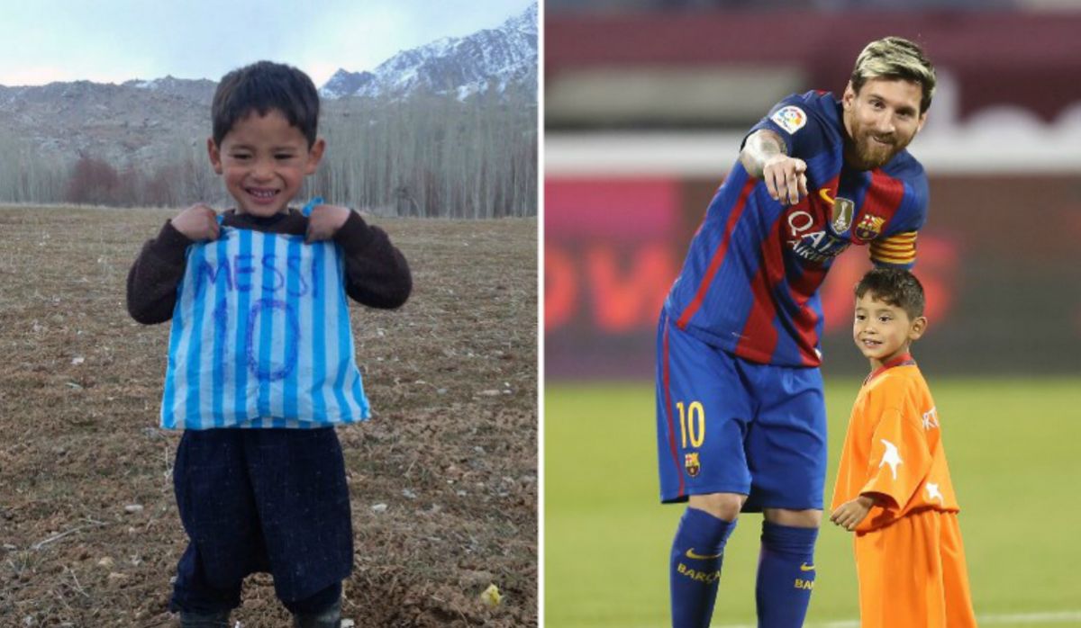 Niño afgano que conmovió a Messi tuvo que huir para no morir a manos de talibanes