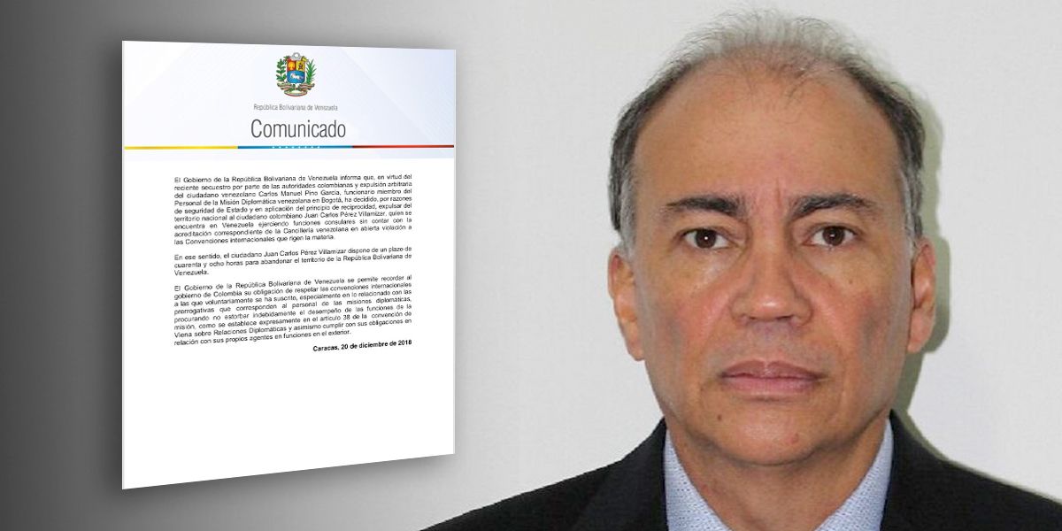 Venezuela expulsa a cónsul colombiano en Caracas